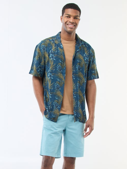 Bermudas chino em sarja lisa - Kiabi