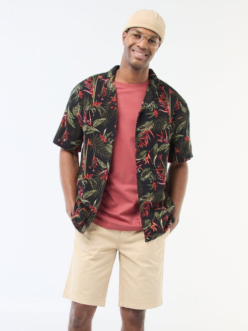 Bermudas chino em sarja lisa - Kiabi