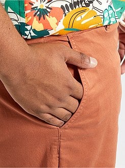 Bermudas chino em sarja - Kiabi