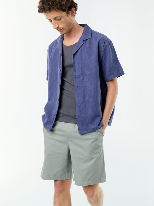 Bermudas chino em sarja - Kiabi