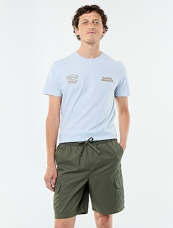 Bermudas chino em sarja