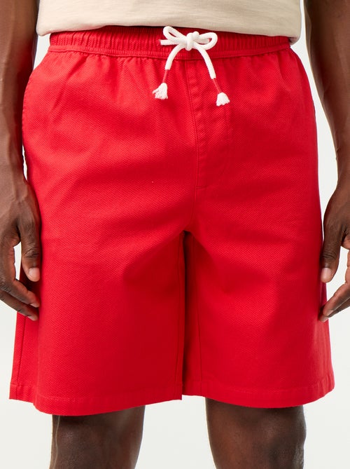 Bermudas chino em tecido dobby - Kiabi Bermudas chino em tecido dobby - Kiabi