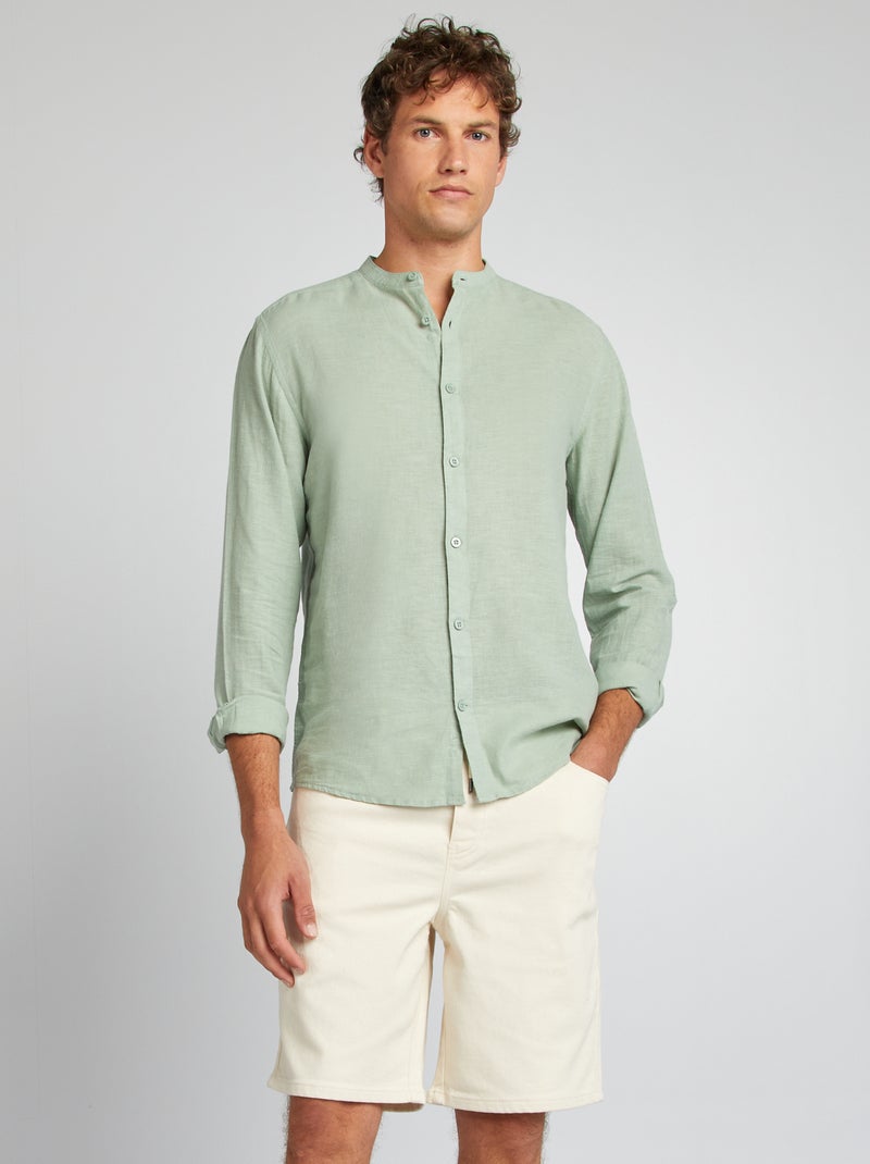 Bermudas chino lisas BRANCO - Kiabi
