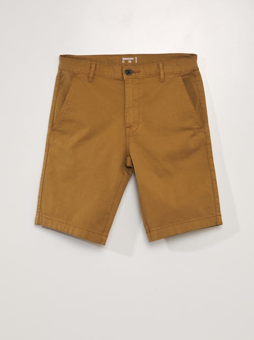 Bermudas chino lisas - Kiabi