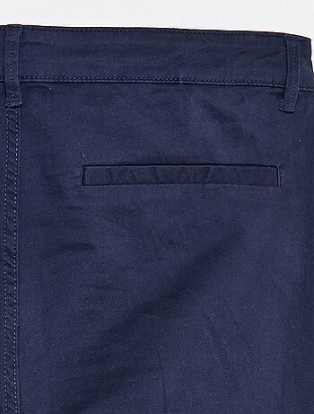 Bermudas chino lisas para homem