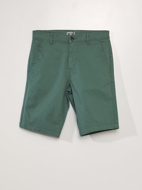 Bermudas chino lisas - Kiabi