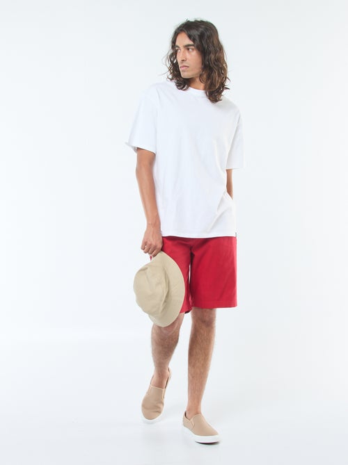 Bermudas chino lisas - Kiabi