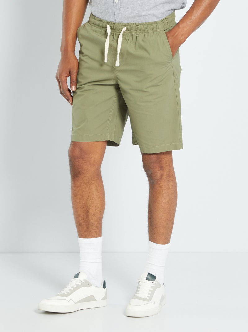 Bermudas chino ripstop Verde Lichene - Kiabi