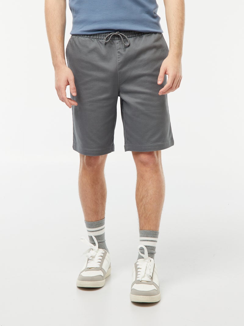 Bermudas chiques de corte direito CINZA - Kiabi