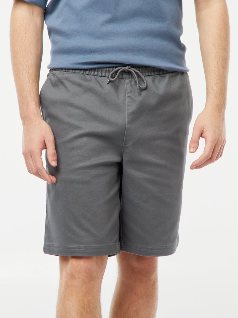 Bermudas chiques de corte direito CINZA - Kiabi