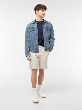 Bermudas chiques de corte direito