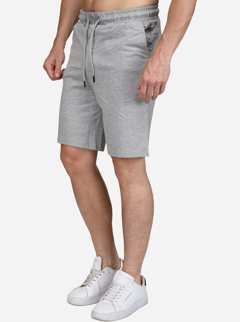 Bermudas com atacadores - Torrente Cinza mesclado - Kiabi