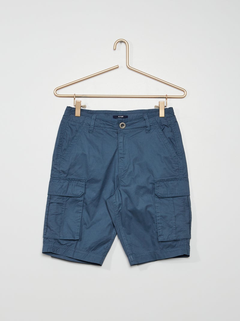 Bermudas com bolsos battle AZUL - Kiabi