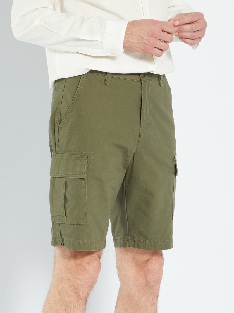 Bermudas com bolsos battle CAQUI - Kiabi