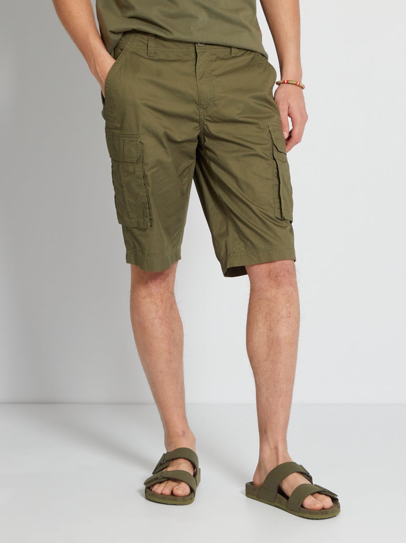 Bermudas com bolsos battle CAQUI - Kiabi