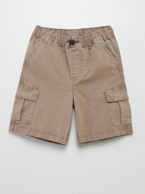 Bermudas com bolsos com aba - Kiabi