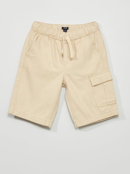 Bermudas com bolsos com abas - Kiabi
