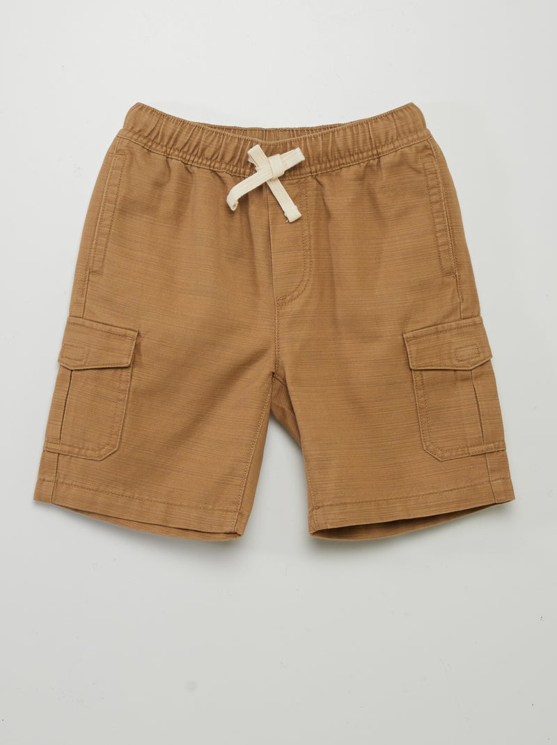 Bermudas com bolsos laterais BEGE - Kiabi