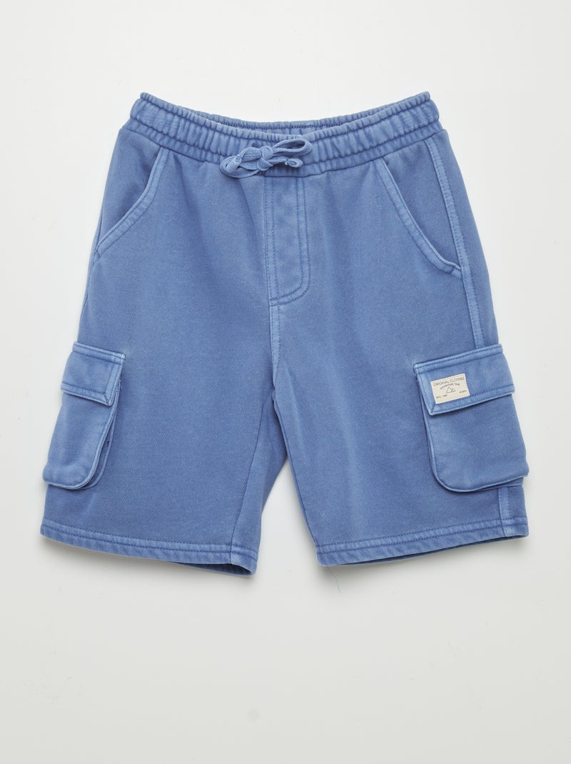 Bermudas com bolsos nos lados AZUL - Kiabi