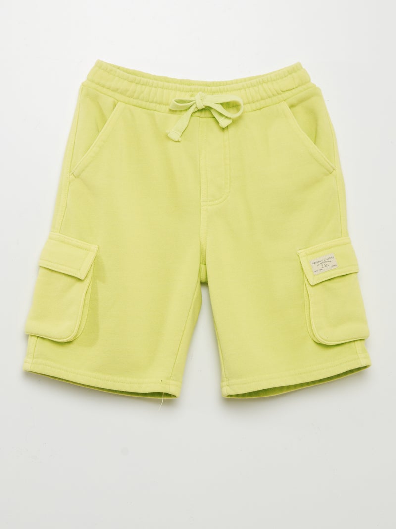 Bermudas com bolsos nos lados VERDE - Kiabi