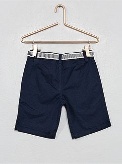 Bermudas com cinto a condizer - Kiabi