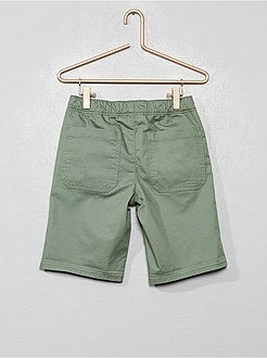 Bermudas com cinto clip - Kiabi