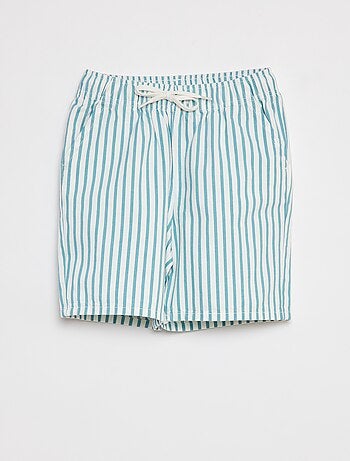 Bermudas com cintura elástica