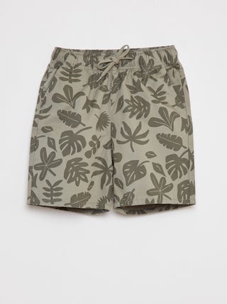 Bermudas com cintura elástica
