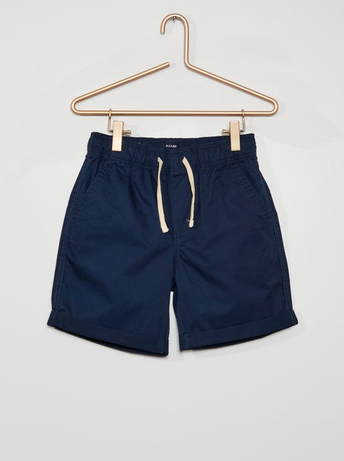 Bermudas com cordão contrastante - Kiabi