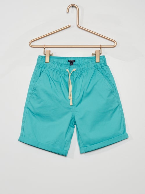 Bermudas com cordão contrastante - Kiabi