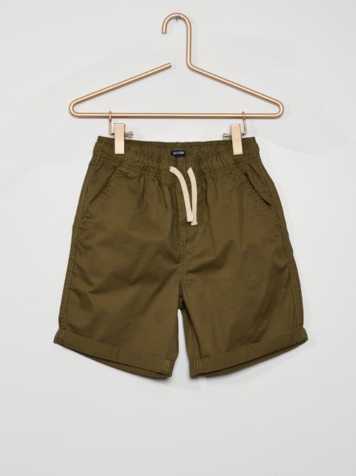 Bermudas com cordão contrastante - Kiabi