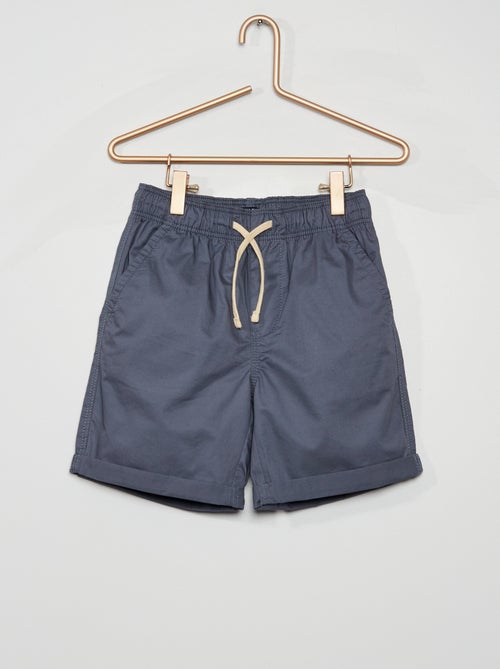 Bermudas com cordão contrastante - Kiabi
