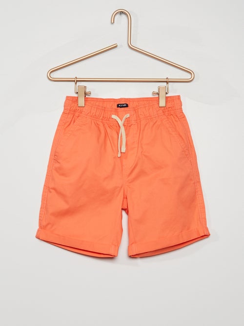 Bermudas com cordão contrastante - Kiabi