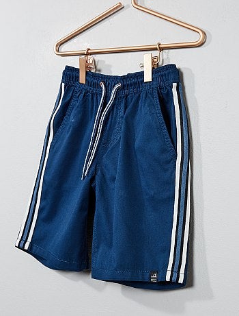 Bermudas com faixas laterais - Kiabi
