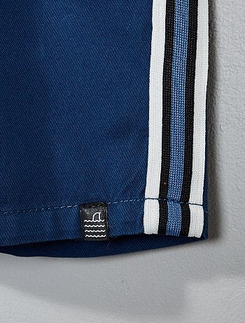 Bermudas com faixas laterais - Kiabi