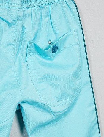 Bermudas com faixas laterais - Kiabi