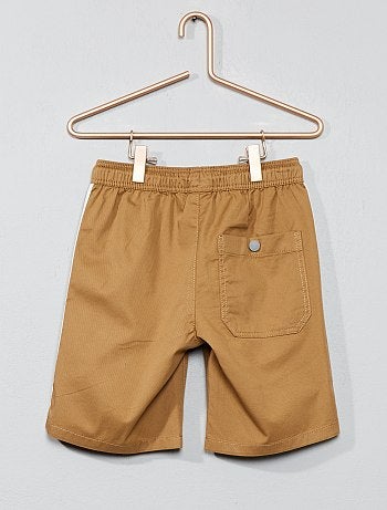 Bermudas com faixas laterais - Kiabi