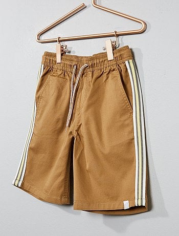 Bermudas com faixas laterais - Kiabi