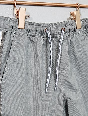 Bermudas com faixas laterais - Kiabi