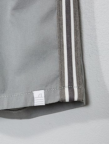 Bermudas com faixas laterais - Kiabi