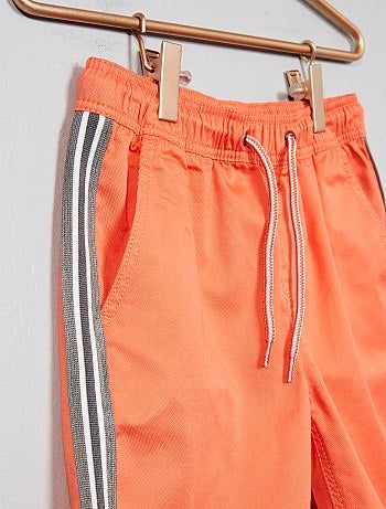 Bermudas com faixas laterais - Kiabi