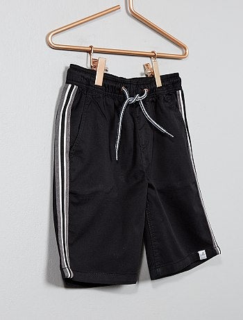 Bermudas com faixas laterais - Kiabi