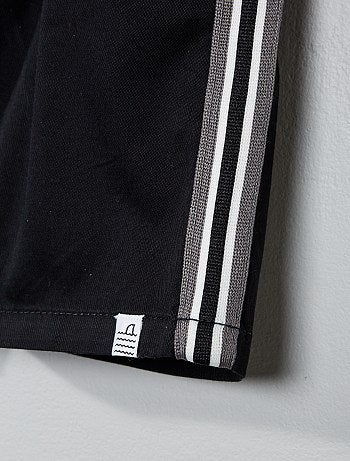 Bermudas com faixas laterais - Kiabi