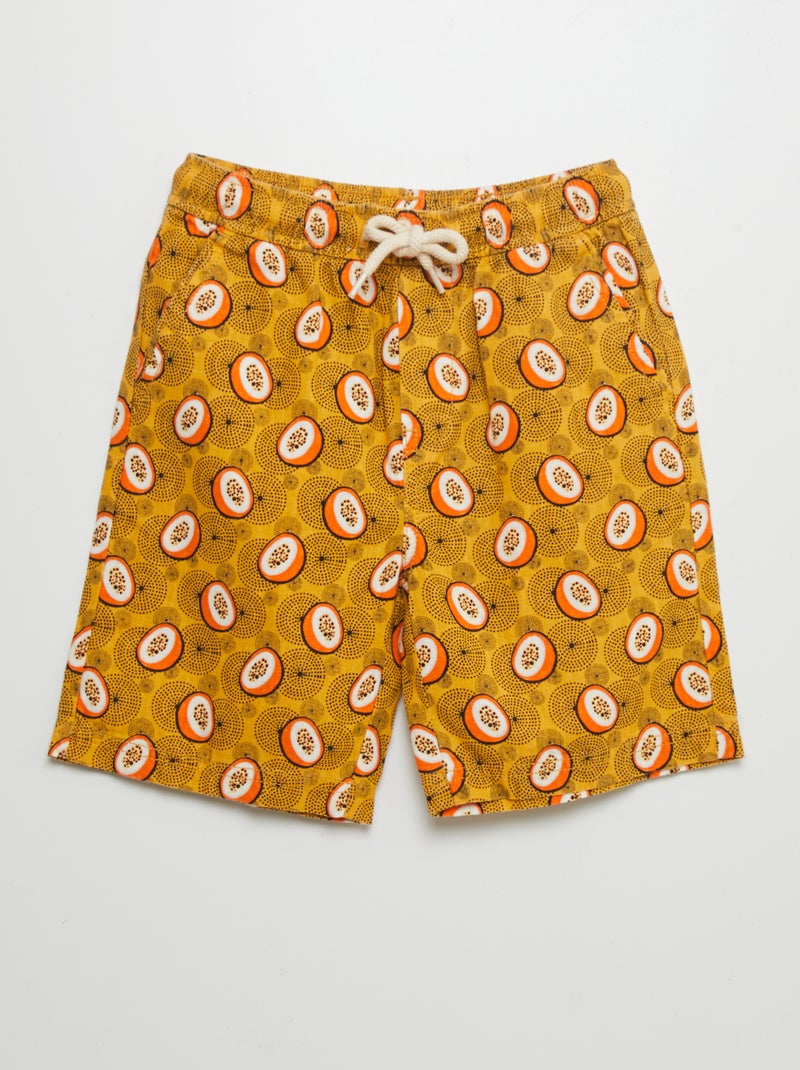 Bermudas com motivo BRANCO - Kiabi