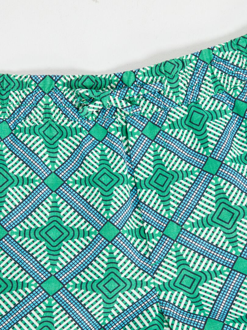 Bermudas com motivo VERDE - Kiabi