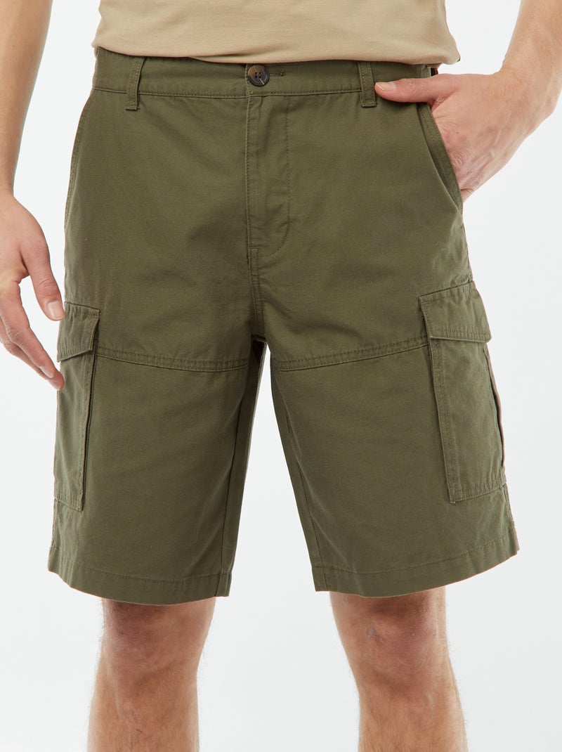 Bermudas com vários bolsos CAQUI - Kiabi