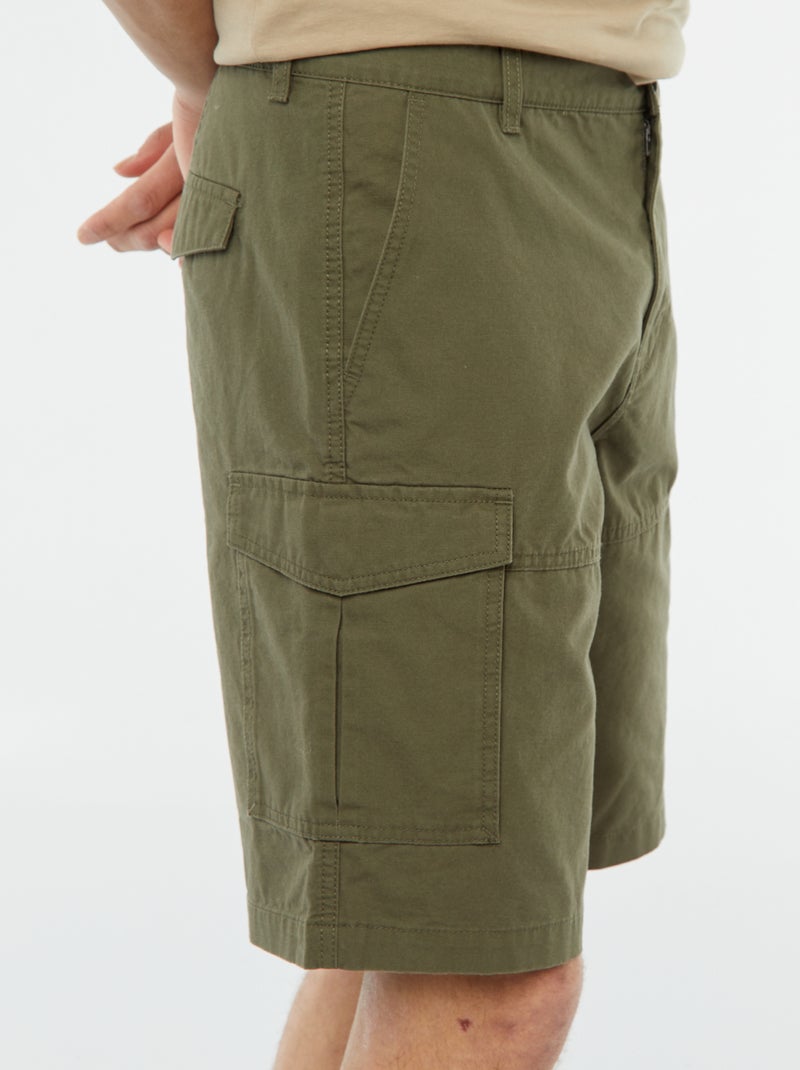 Bermudas com vários bolsos CAQUI - Kiabi