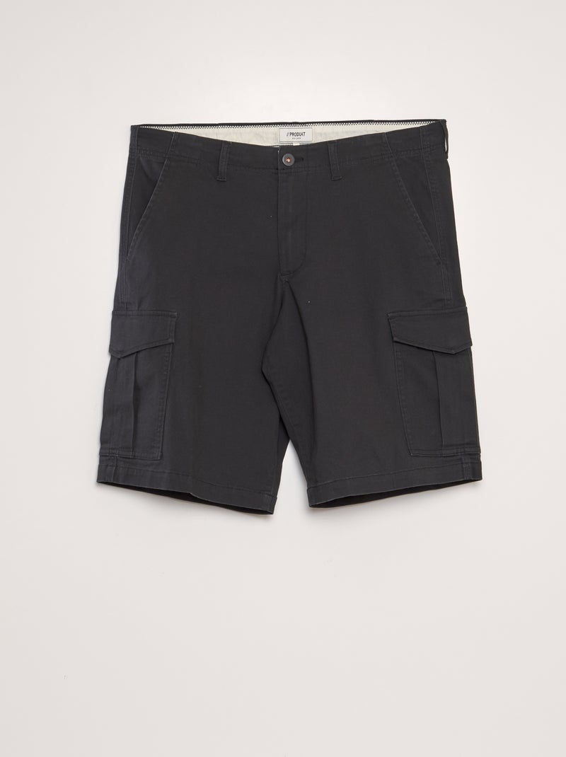 Bermudas com vários bolsos 'Produkt' Preto - Kiabi