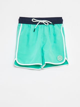 Bermudas de banho com cordões para apertar