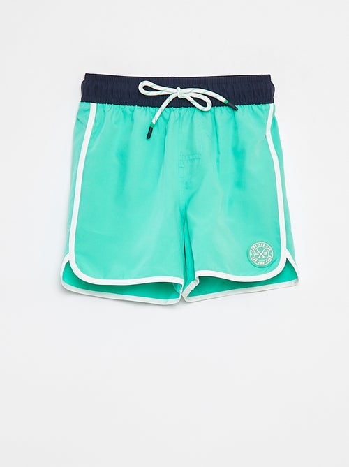 Bermudas de banho com cordões para apertar - Kiabi